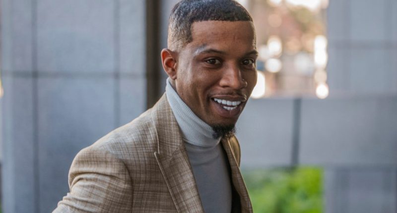 Singer Tory Lanez returns to the Clara Shortridge Foltz Criminal Justice Center for his trial, Dec. 13, 2022, in Los Angeles. (AP Photo/Damian Dovarganes, File)