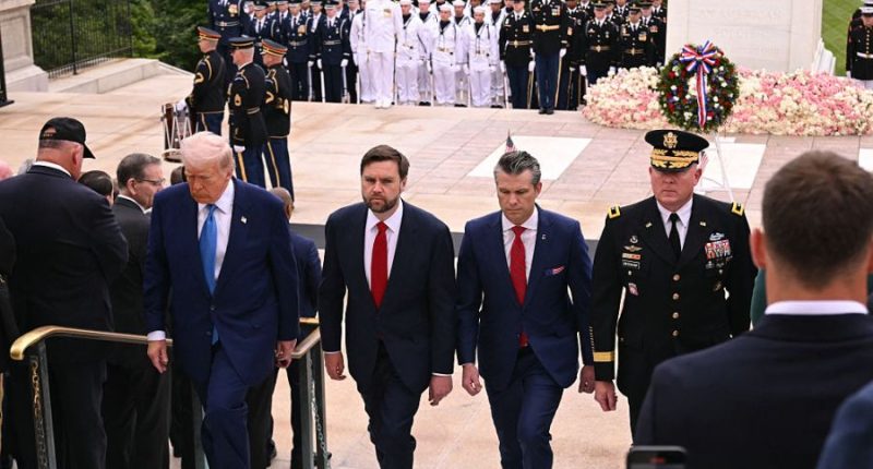 Trump marks Memorial Day at Arlington National Cemetery