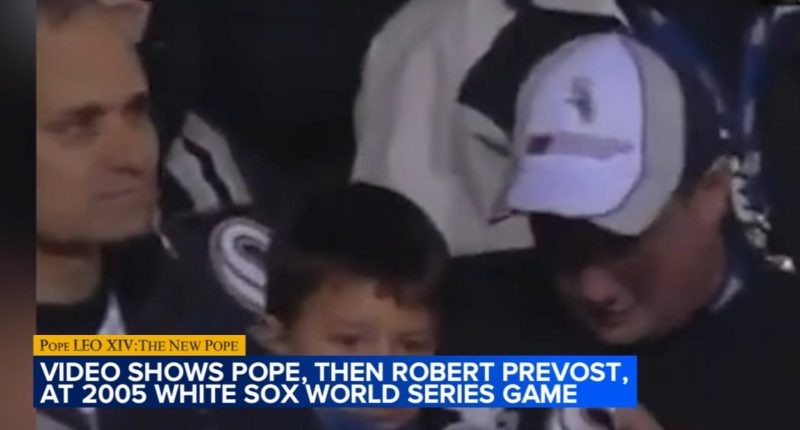 Video shows Pope Leo at White Sox game during 2005 World Series, appearing to confirm where his Chicago baseball loyalties lie