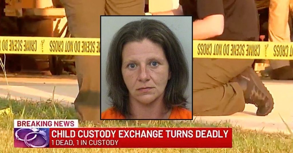 Woman kills kid's dad during child custody exchange: Cops