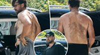 ‘Big Yeti’ Travis Kelce goes shirtless in Miami after sweaty NFL training session