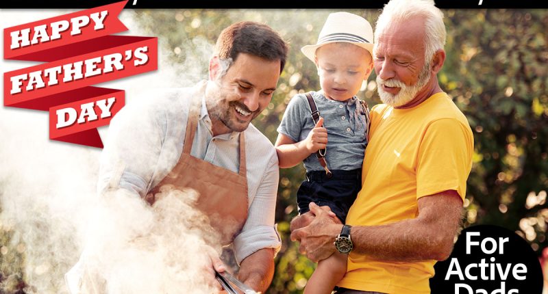 11 Father’s Day Gifts Men Over 50 Don’t Know They Need. Cover. Barbecue time.Happy big family make barbecue in their garden.