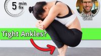 3 Ankle Fixes That Instantly Improve Your Squat Form. Cover. Coach Glen Owen. Beautiful young woman wearing sportswear practicing yoga in studio,natural light.Squat (Garland Pose variation).Concept : yoga poses for beginner.