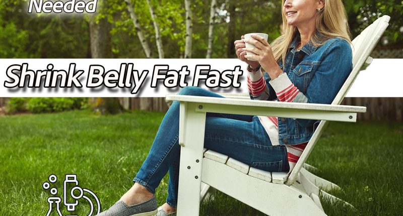 Coffee, calm and woman relaxing in backyard for peace and break on weekend at home in Canada. Smile, nature and mature female person on outdoor chair drinking cappuccino, latte or espresso in garden. 4 Lazy Girl Habits That Melt Belly Fat After 50 (Science Explains Why). Cover