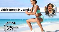 5 Daily Bodyweight Moves for Visible Results in 2 Weeks. Fitness woman doing bodyweight workout training calves with plie squat calf raise exercise. Asian sport girl doing a ballet inspired ballerina pose to activate glutes and lower body by raising heels.