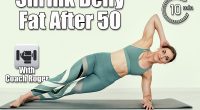 5 Daily Core Exercises That Shrink Belly Fat for Women 50+. Cover. Side Plank with Hand Behind Head.