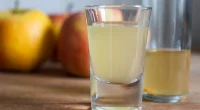 Shot of apple cider vinegar