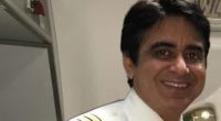 Portrait of Captain Sumeet Sabharwal in a pilot's uniform.