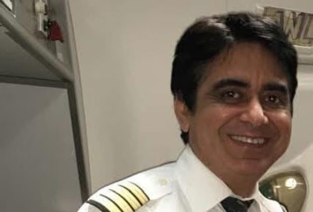 Portrait of Captain Sumeet Sabharwal in a pilot's uniform.