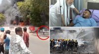 Air India plane seen exploding after tragic crash — as lone survivor walks away