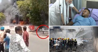 Air India plane seen exploding after tragic crash — as lone survivor walks away