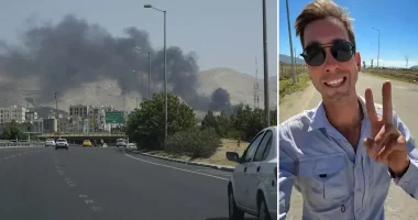 American cyclist's global adventure derailed when 'bombs started falling' in Iran