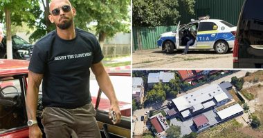 Andrew Tate Romanian compound broke in knife-wielding attacker slashes construction worker