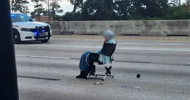 Armed Texas woman sat in lawn chair on busy highway during hours-long standoff with police