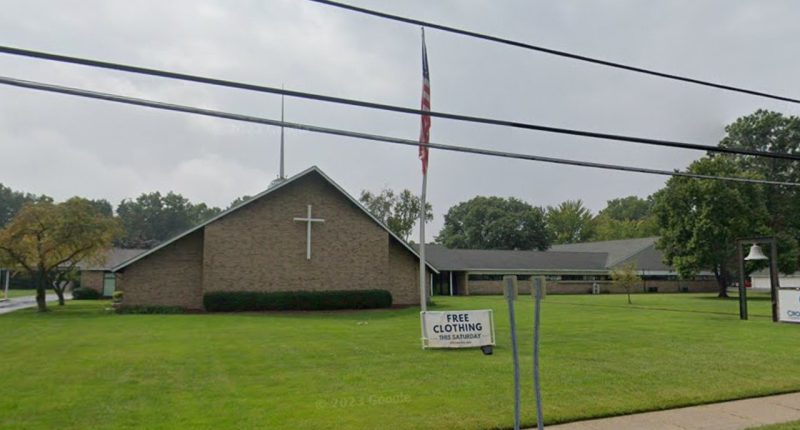Armed gunman shot dead after opening fire at Sunday church service