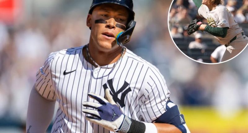 A's pitcher voicing desire to strike out Aaron Judge backfires spectacularly