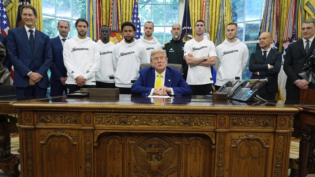 Baffled Juventus players hit out at 'weird' meeting with Donald Trump
