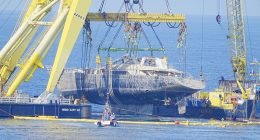 Bayesian emerges from the waves: Damage seen on £30m sunk superyacht