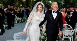 Billionaire Jeff Bezos and Lauren Sanchez exchange vows