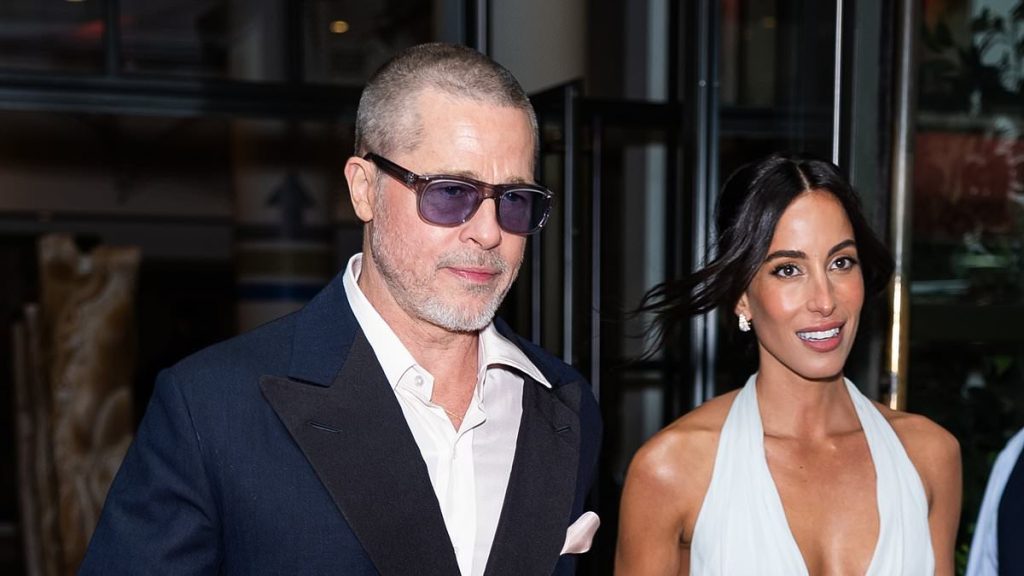 Brad Pitt's girlfriend Ines dons risque ensemble at F1 premiere