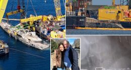British tycoon Mike Lynch's sunken Bayesian superyacht raised towards surface ahead of final lift — 10 months after tragedy