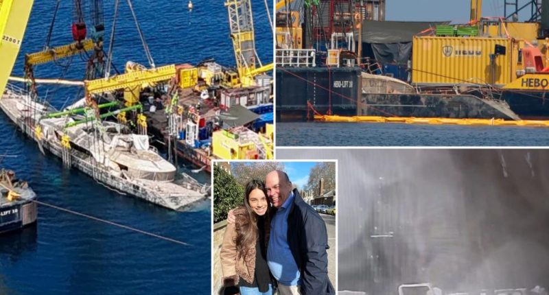 British tycoon Mike Lynch's sunken Bayesian superyacht raised towards surface ahead of final lift — 10 months after tragedy