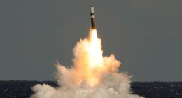 Trident II (D5) ballistic missile launch.
