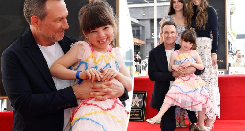 Christian Slater's two daughters look all grown up in rare public appearance