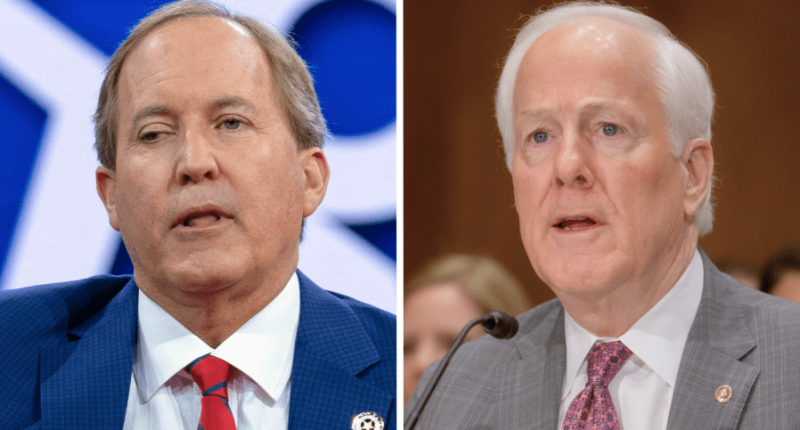 Cornyn trailing Paxton by 22 points in Texas GOP Senate primary: Poll