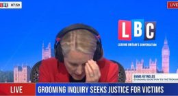 Emma Reynolds, Economic Secretary to the Treasury, visibly upset during a live interview.
