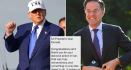 Donald Trump posts fawning messages from NATO boss Mark Rutte — aka the ‘Trump Whisperer’ — praising his actions with Iran