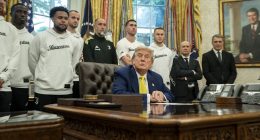 Donald Trump stuns soccer players with dig at trans athletes