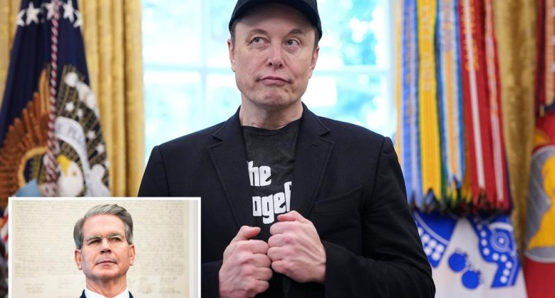 Elon Musk body-checked Treasury Secretary Scott Bessent 'like a rugby player' during fiery clash at White House: report