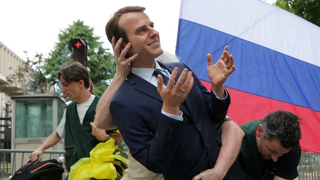 Emmanuel Macron waxwork is STOLEN by Greenpeace activists