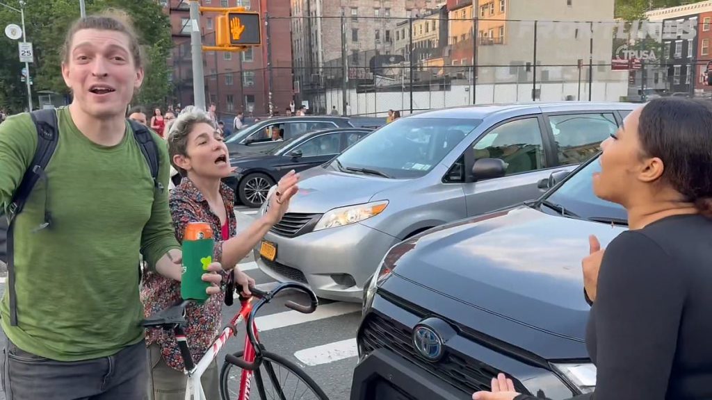 Entitled anti-ICE protesters block NYC woman from getting to work