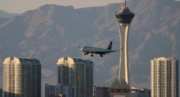 Flight diverted to Las Vegas over smoking engine