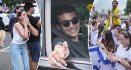Former Hamas hostage Edan Alexander returns to a hero’s welcome in New Jersey