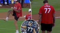 Former NFLer Taylor Lewan's first pitch at Cardinals game was an utter disaster: 'Worst day'