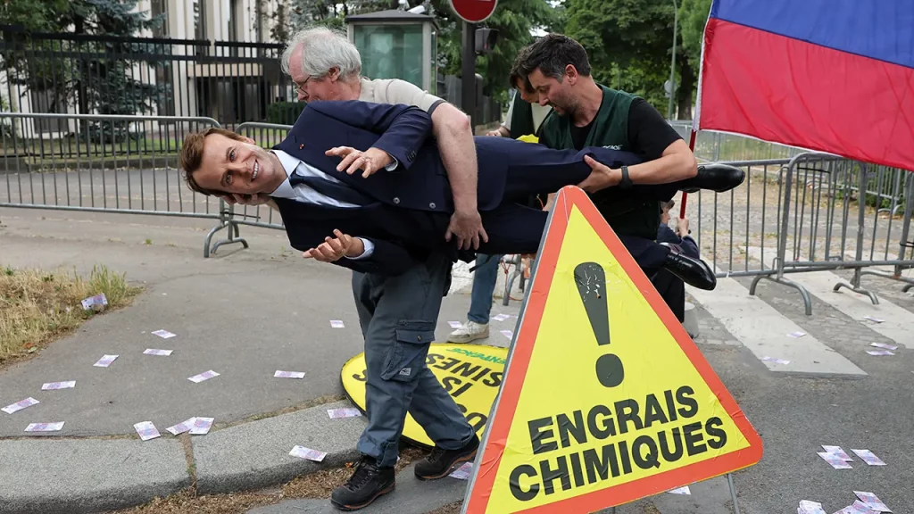 French President Emmanuel Macron wax statue is stolen by Greenpeace activists