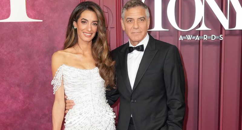 George Clooney returns to silver fox look at Tony Awards