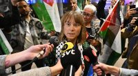 Greta Thunberg's reaction when asked about group member's Hamas links