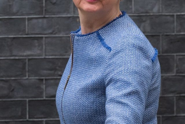 Yvette Cooper, Secretary of State for the Home Department, arriving at Downing Street.