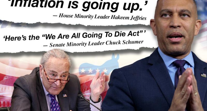 Hakeem Jeffries flips inflation on its head, Chuck Schumer scaremongers on the GOP's bill and more