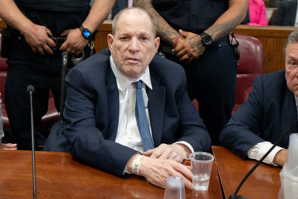 Harvey Weinstein at his retrial.