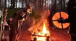 Police raid a Russian forest ceremony.