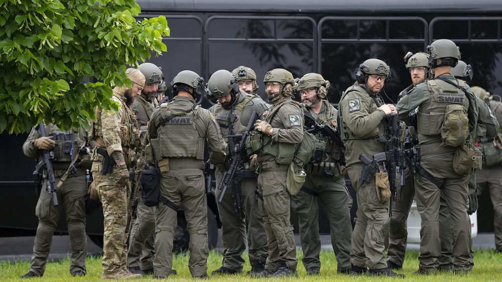 Hunt for gunman after Democratic lawmakers shot at their homes