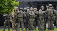 Hunt for gunman after Democratic lawmakers shot at their homes