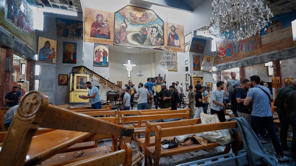 ISIS behind deadly church suicide bombing near Damascus, Syrian interior minister says