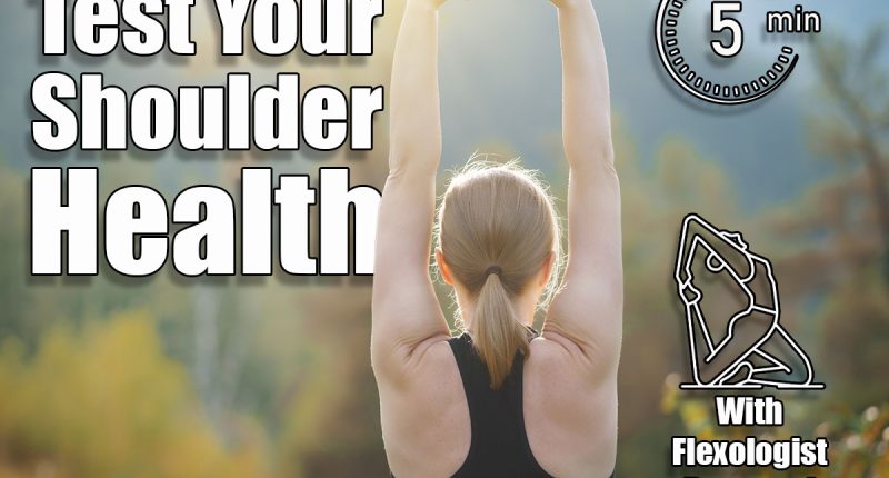 A woman does exercises in the mountains. The concept of a healthy lifestyle. Woman exercising. If You Can Pass These 3 Shoulder Tests, Your Mobility Is Top-Tier