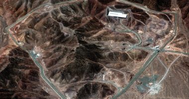 Satellite image of the Fordow Fuel Enrichment Plant in central Iran.